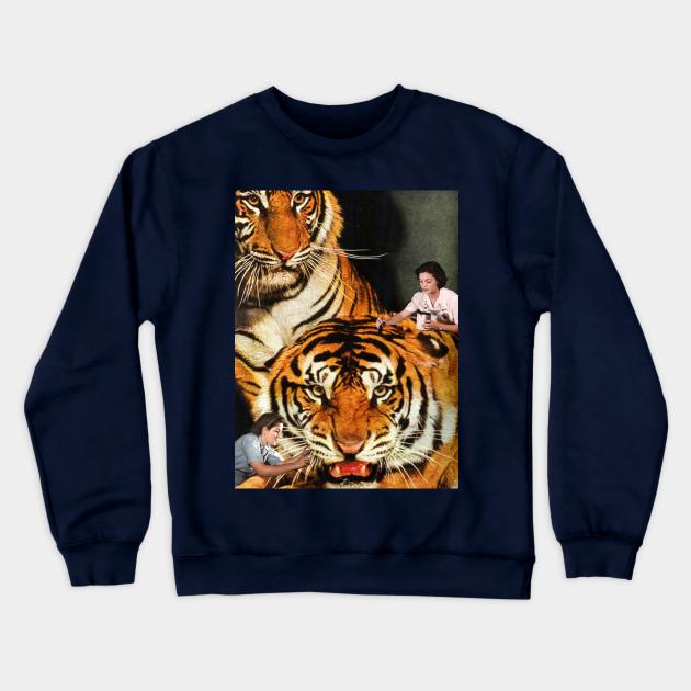 The Making of a Tiger Crewneck Sweatshirt by MsGonzalez